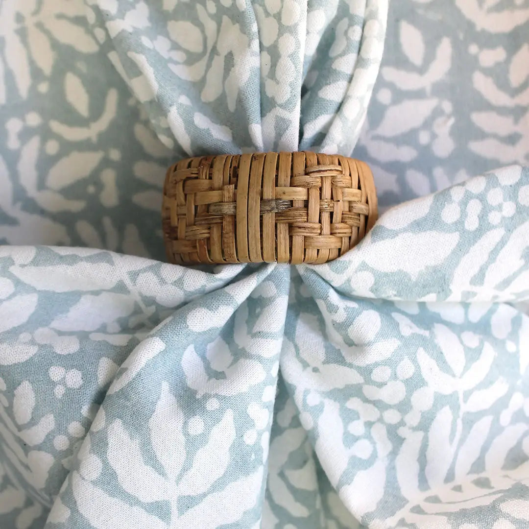 Gathered Garden Napkins in Dream Blue - Set of 4