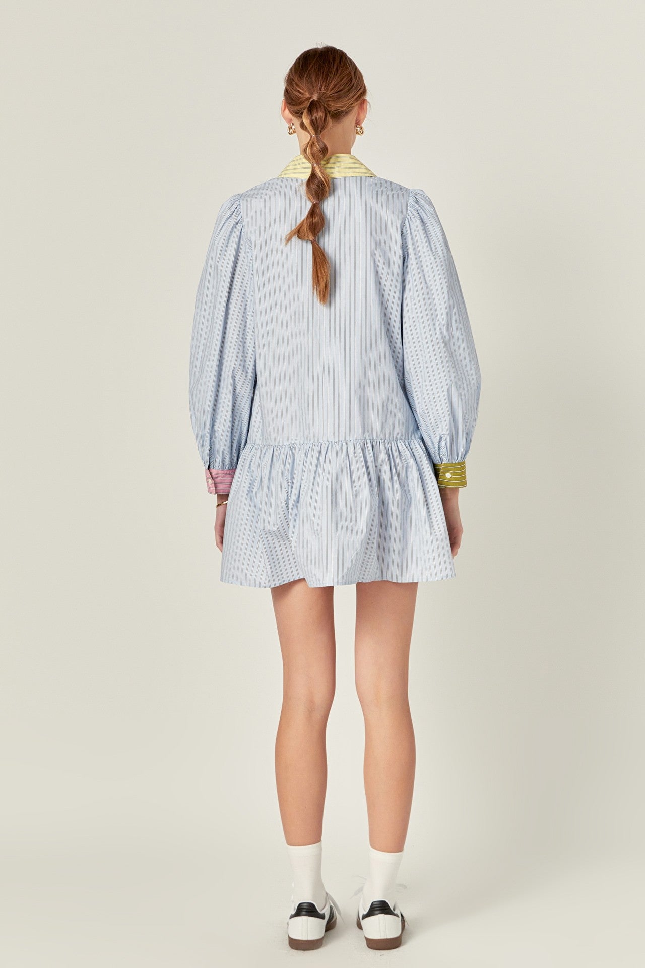 Light Blue Multi Mini Dress