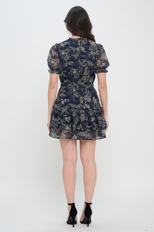Blue Meadow Mini Dress