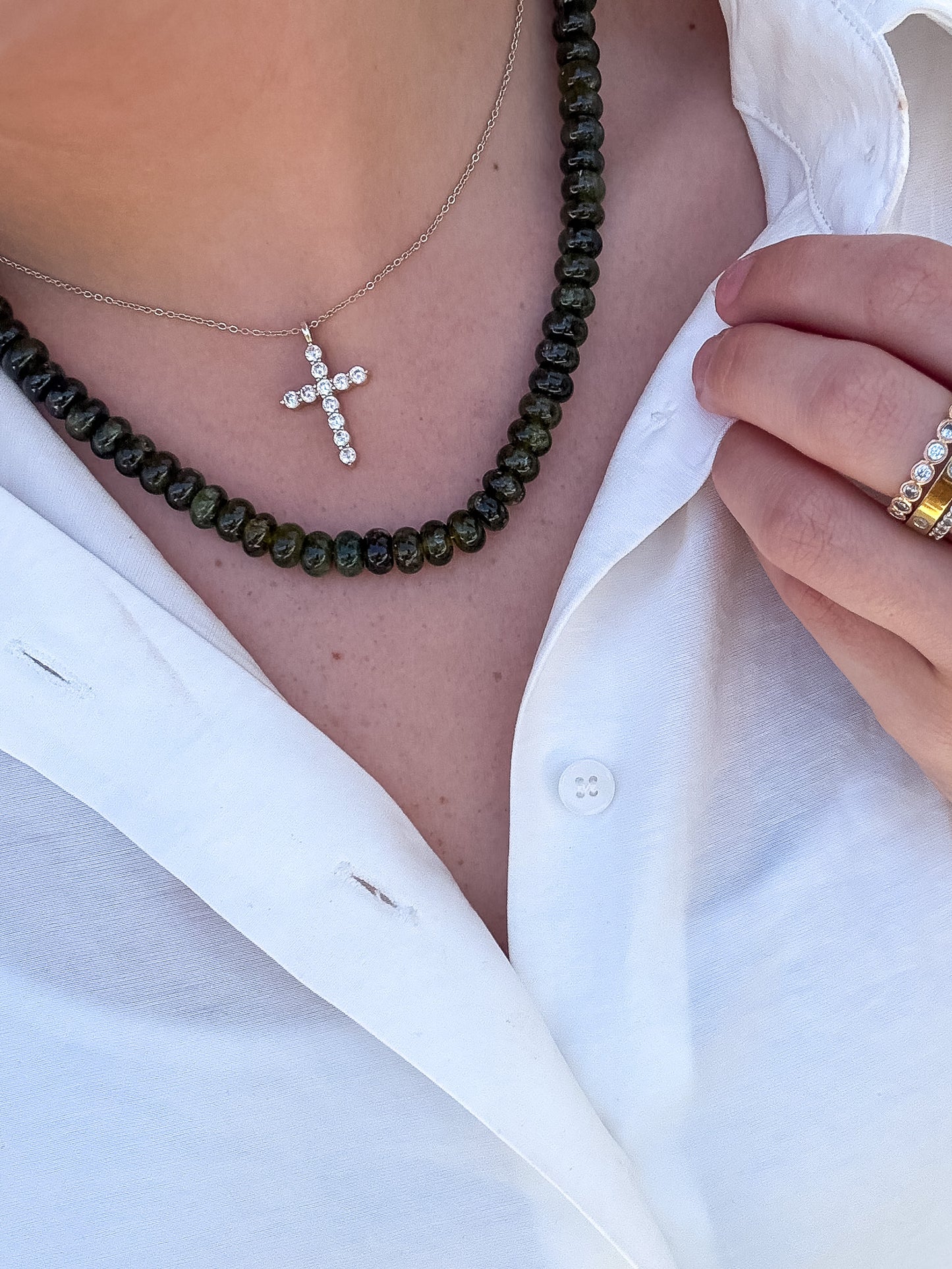Olive Green Candy Necklace