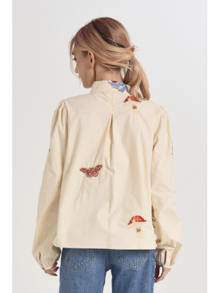Emmy Embroidered Parkscape Top