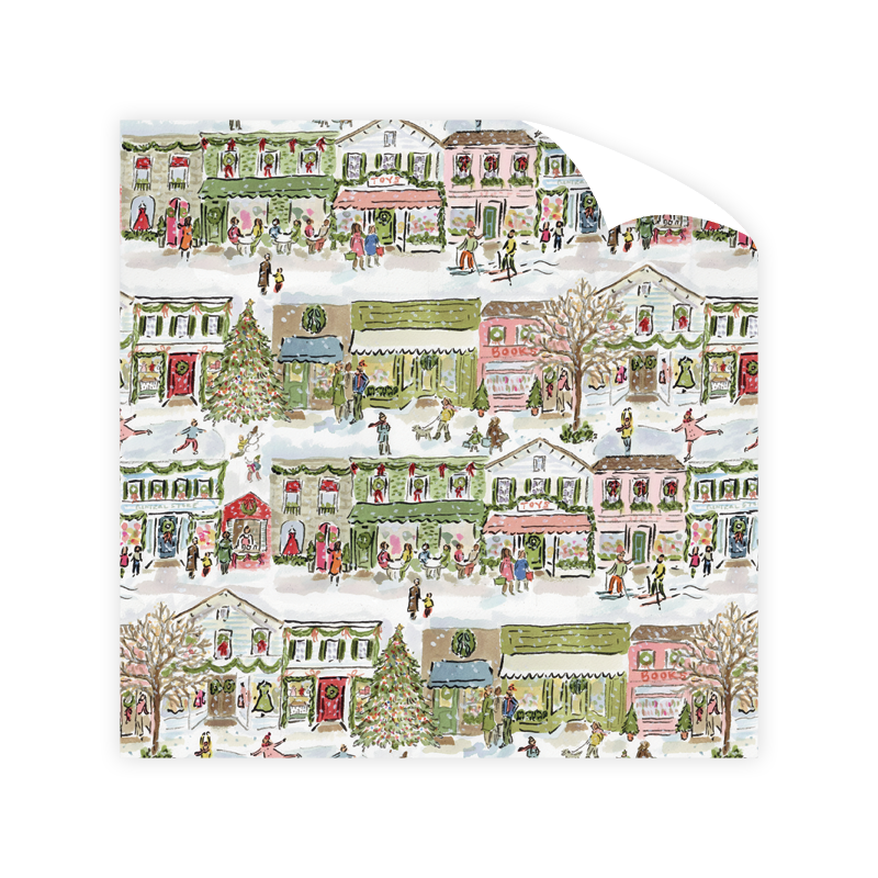 Merry Main Street Wrapping Paper Roll