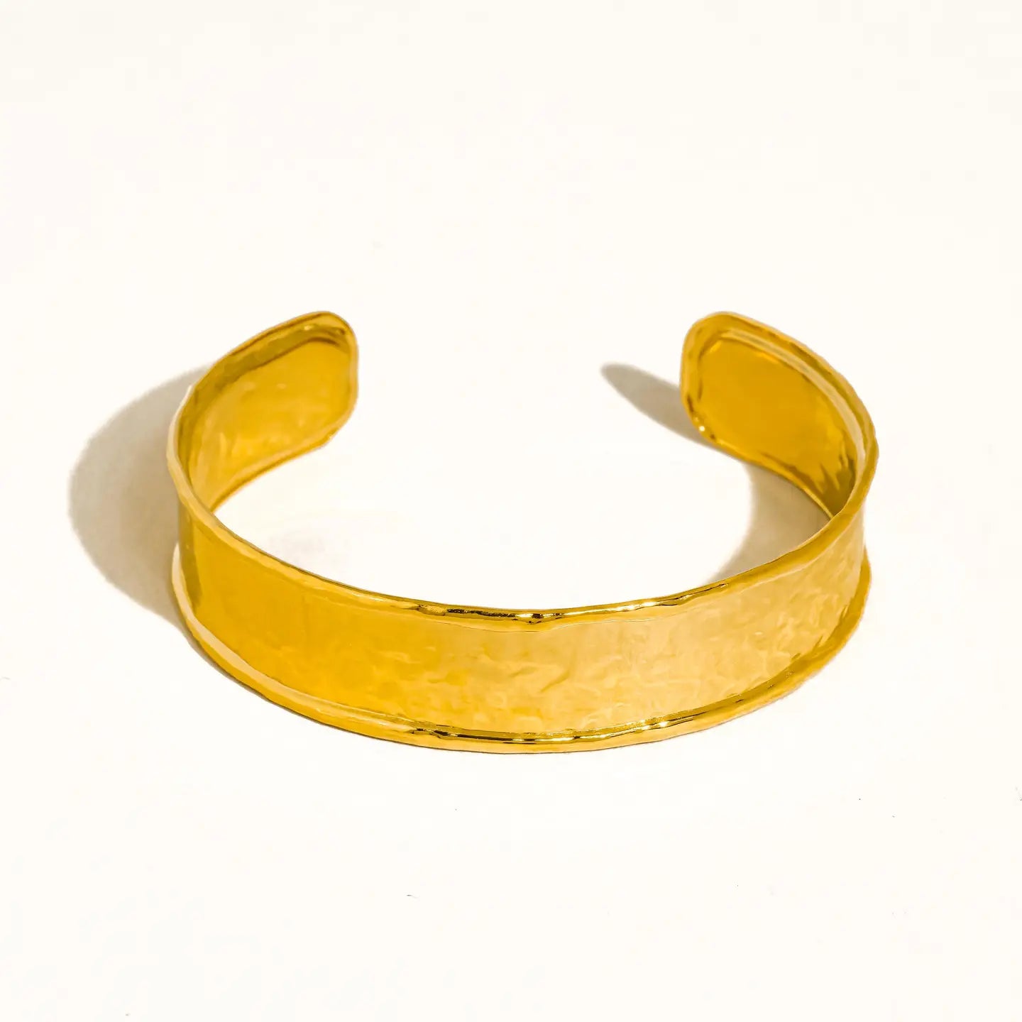 The Zavara Hammered Cuff Bracelet