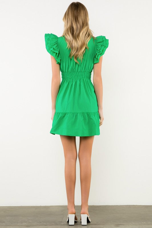 Emerald Hour Mini Dress