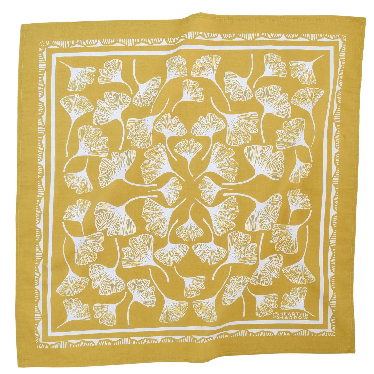 Yellow Ginkgo Leaf Bandanna