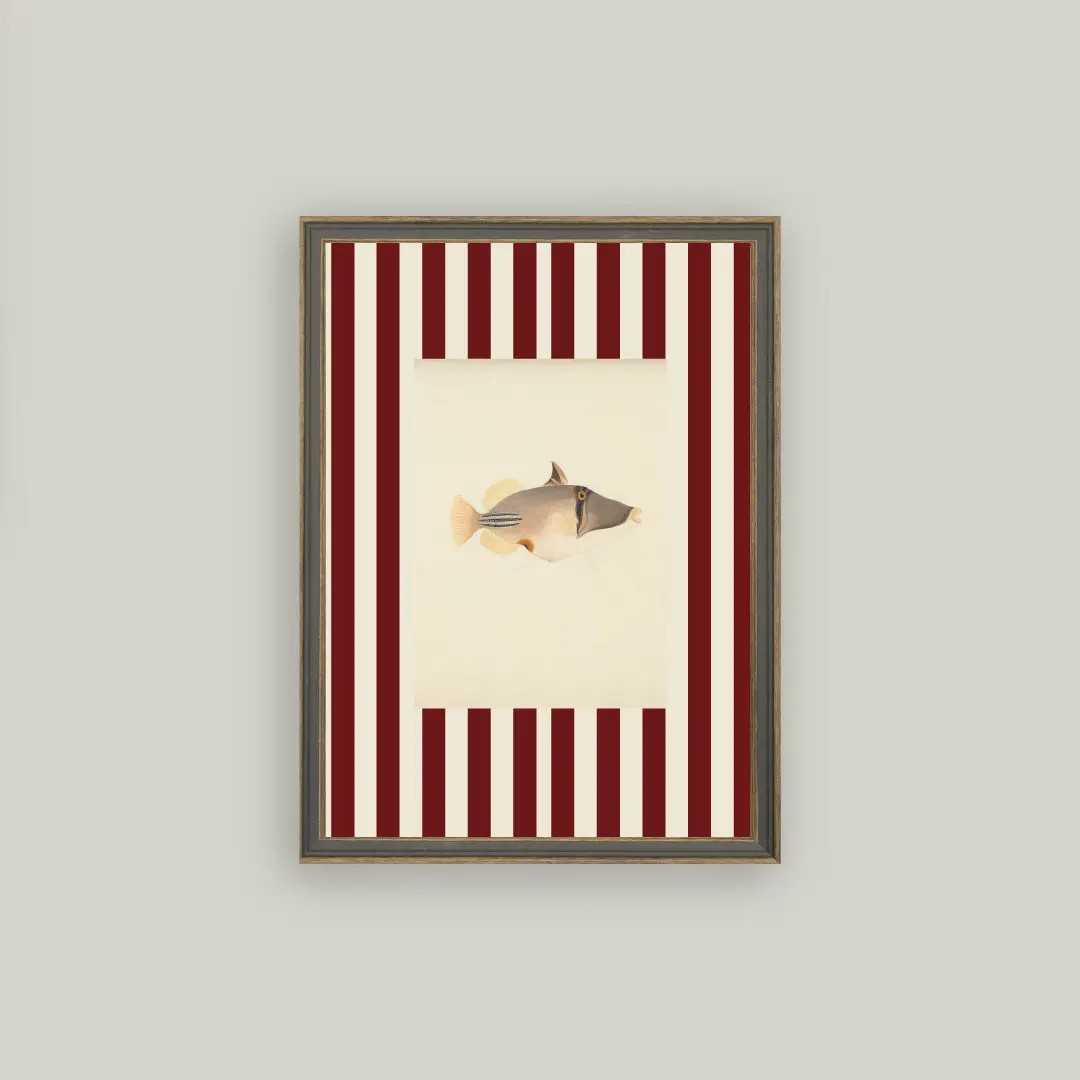 Fish on Stripes Artwork