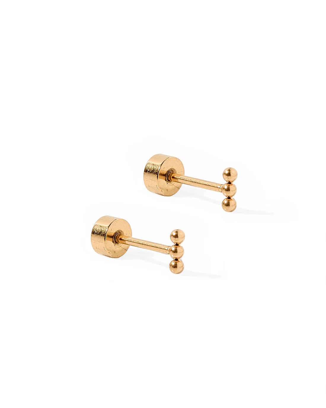 Tara Gold Screwback Stud Earrings