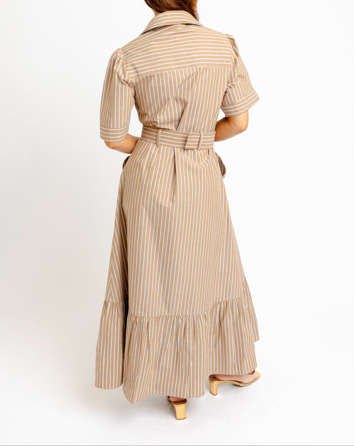 The Bella Striped Shirt Dress