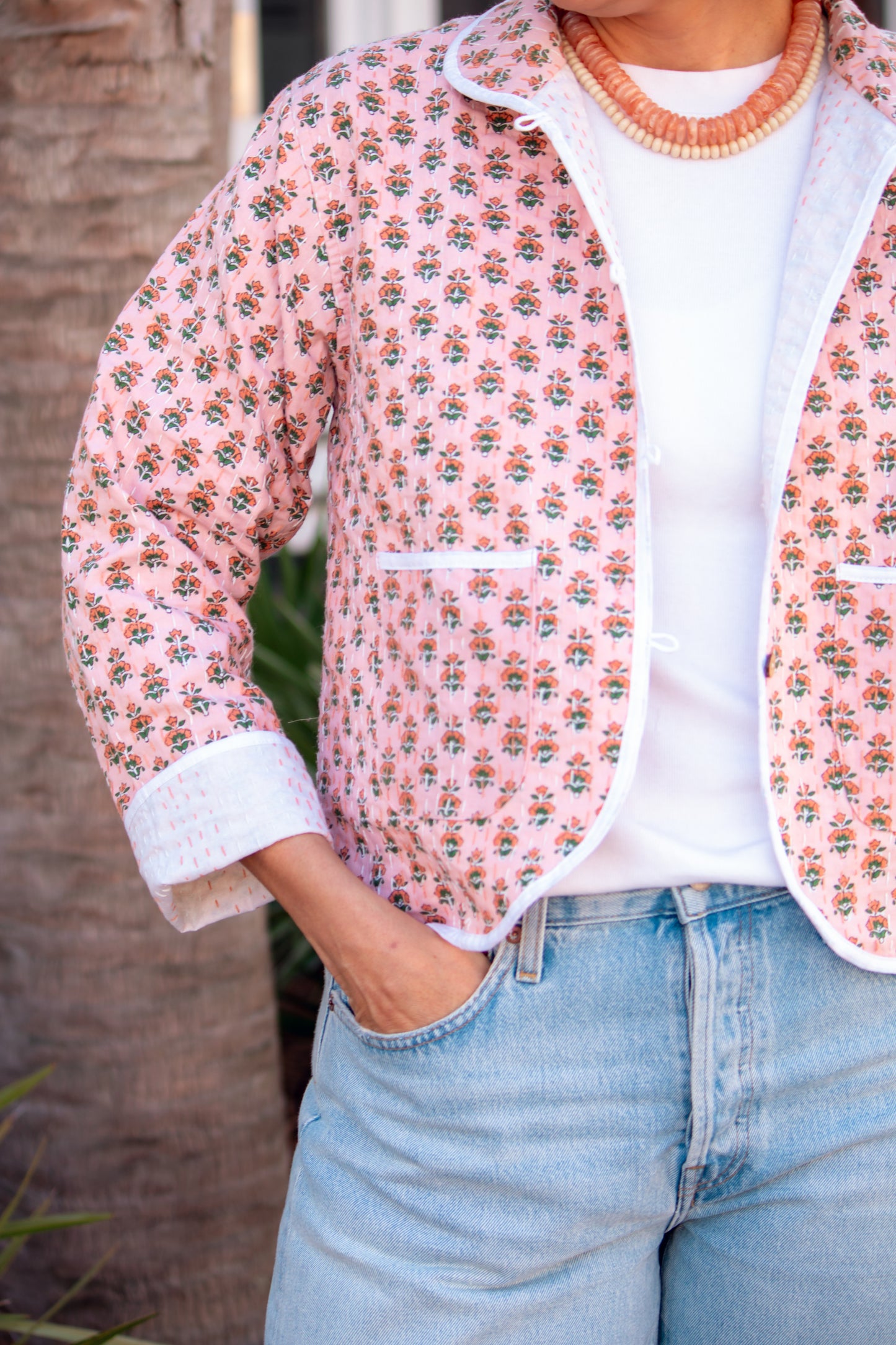 Birdie Jacket- Peony Punch