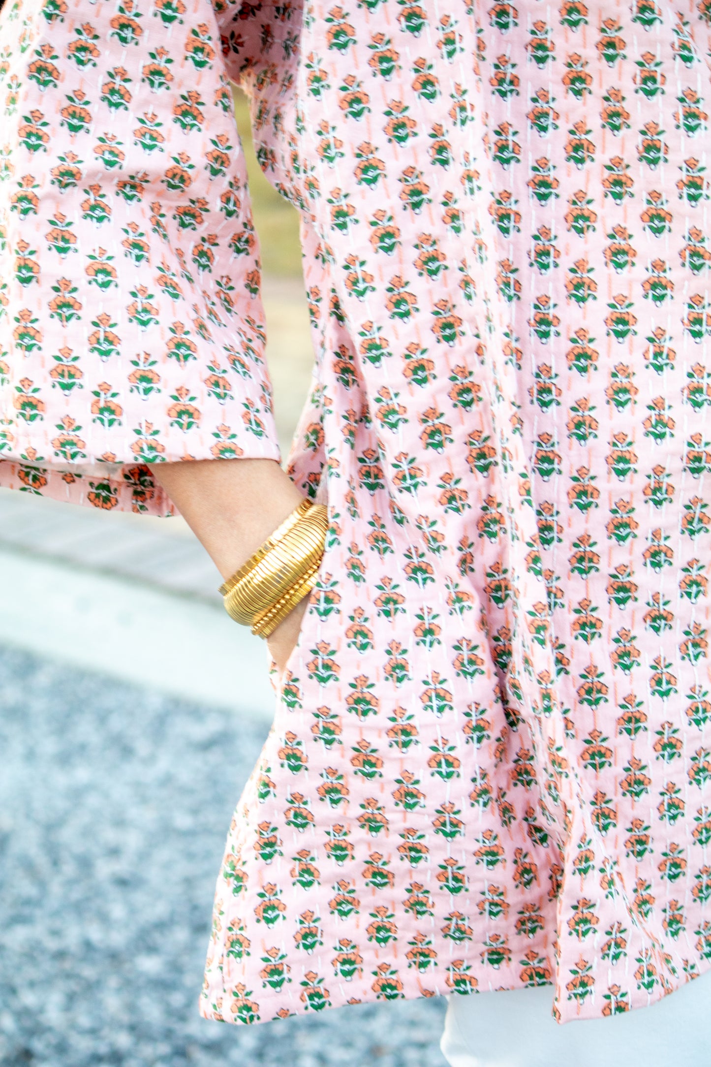 James Blanket Jacket- Peony Punch