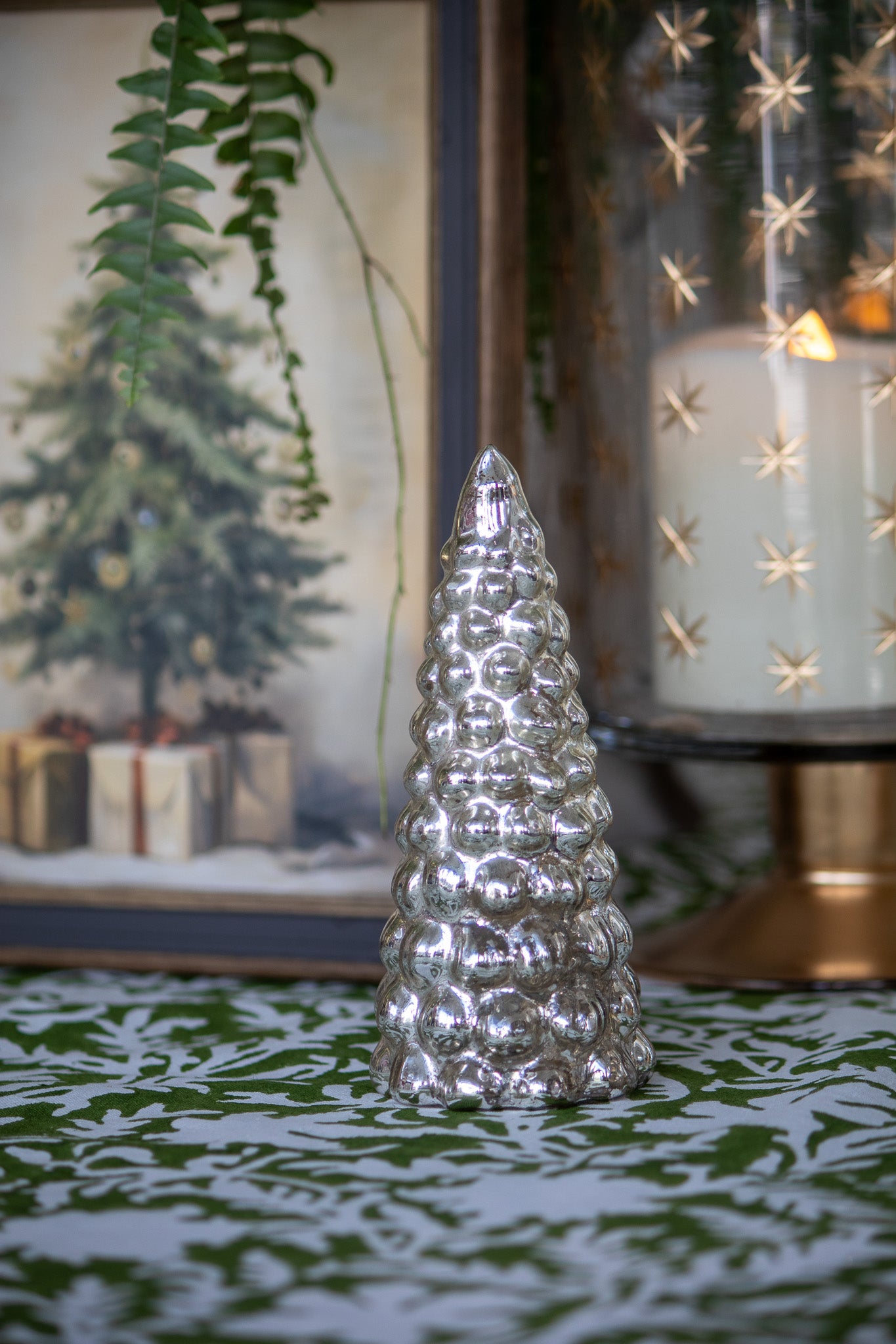 Silver Mercury Glass Christmas Trees
