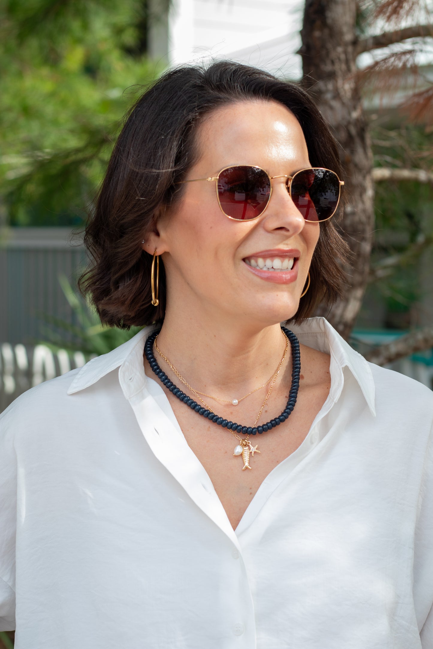 Slate Blue Candy Necklace