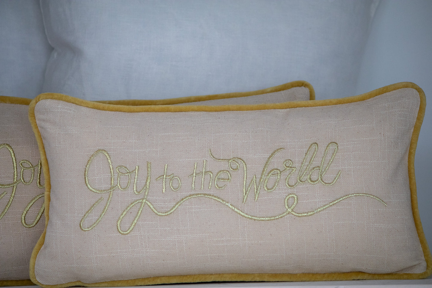 "Joy to the World" Christmas Pillow