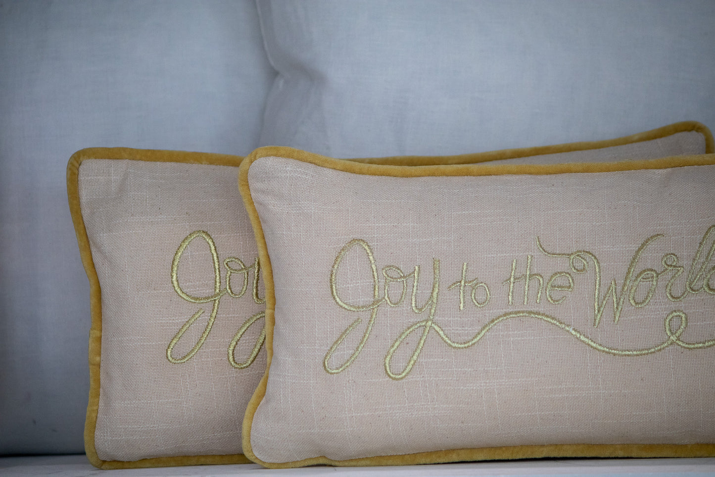 "Joy to the World" Christmas Pillow