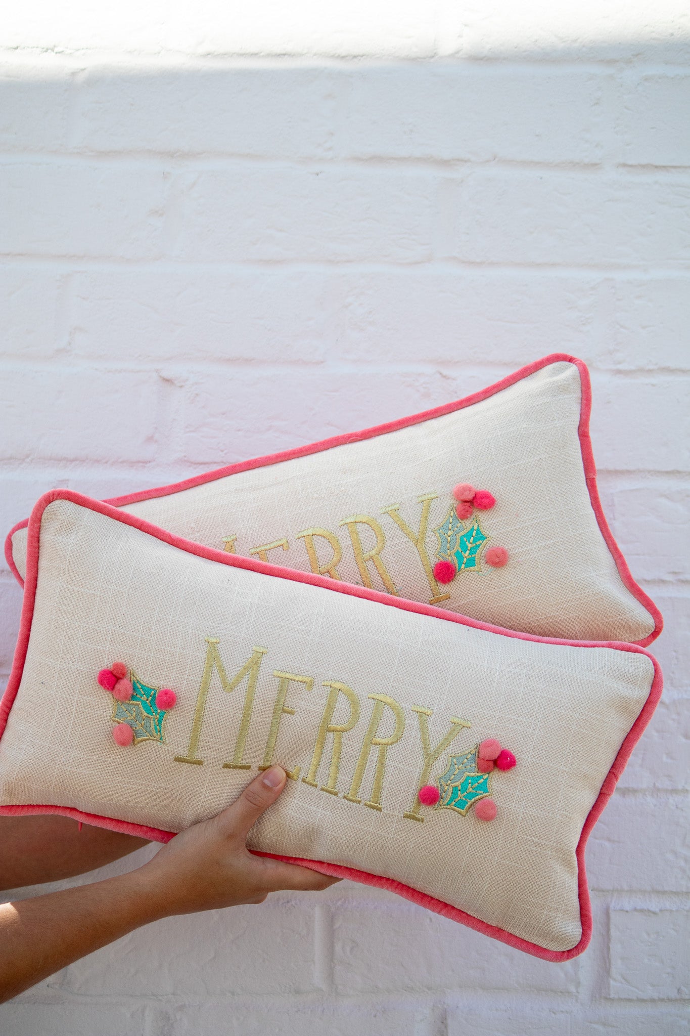 "Merry" Christmas Pillow