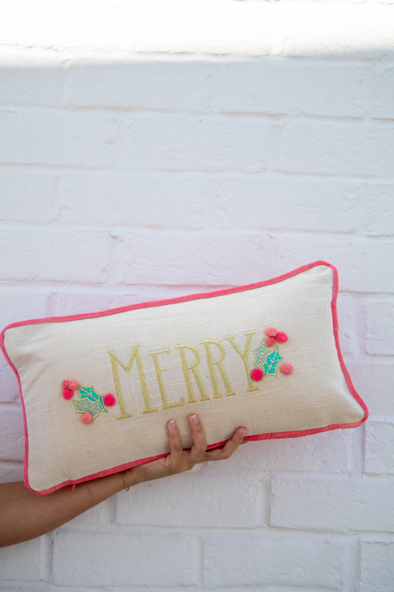 "Merry" Christmas Pillow
