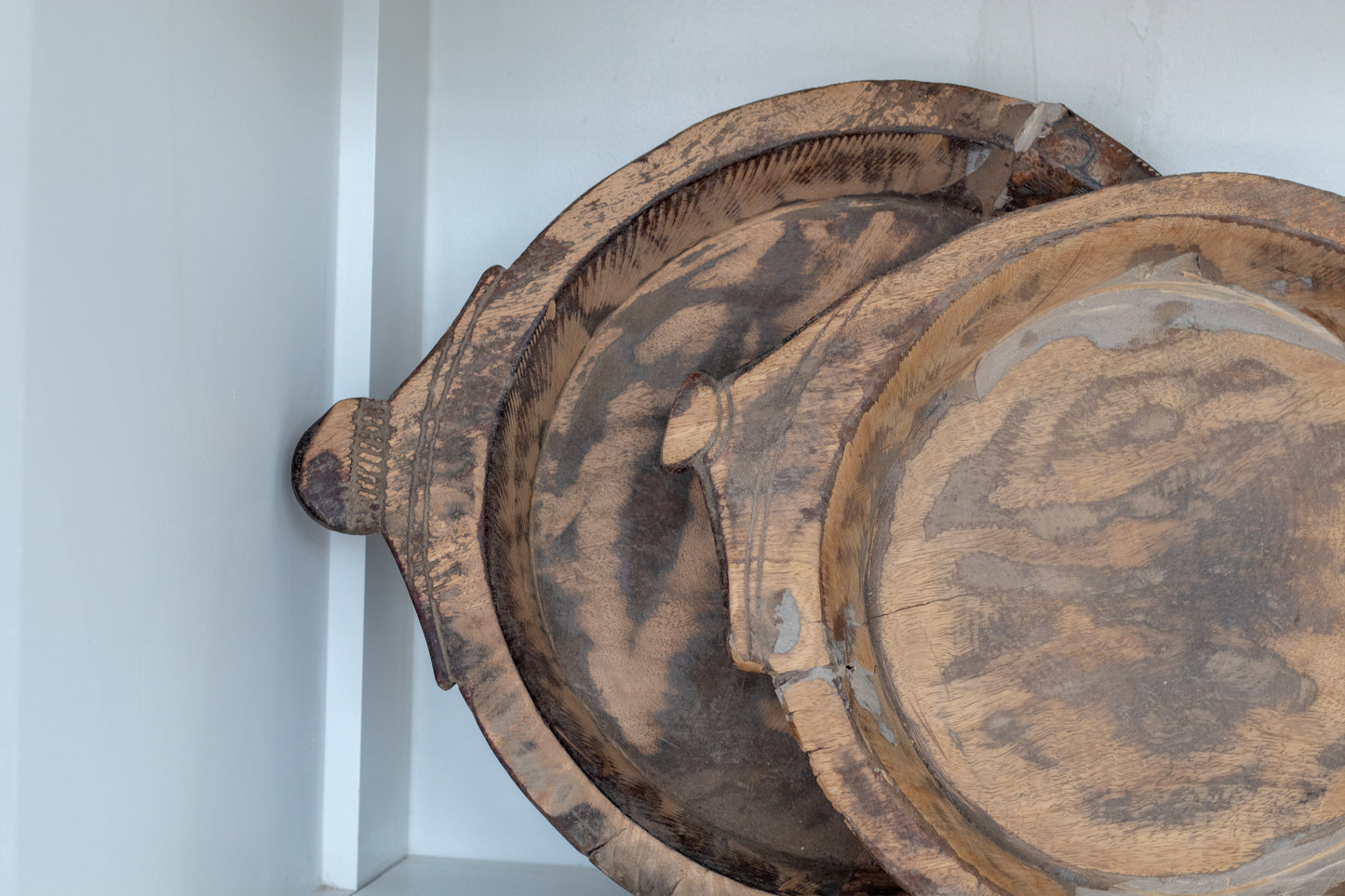 Vintage Natural Dough Bowl