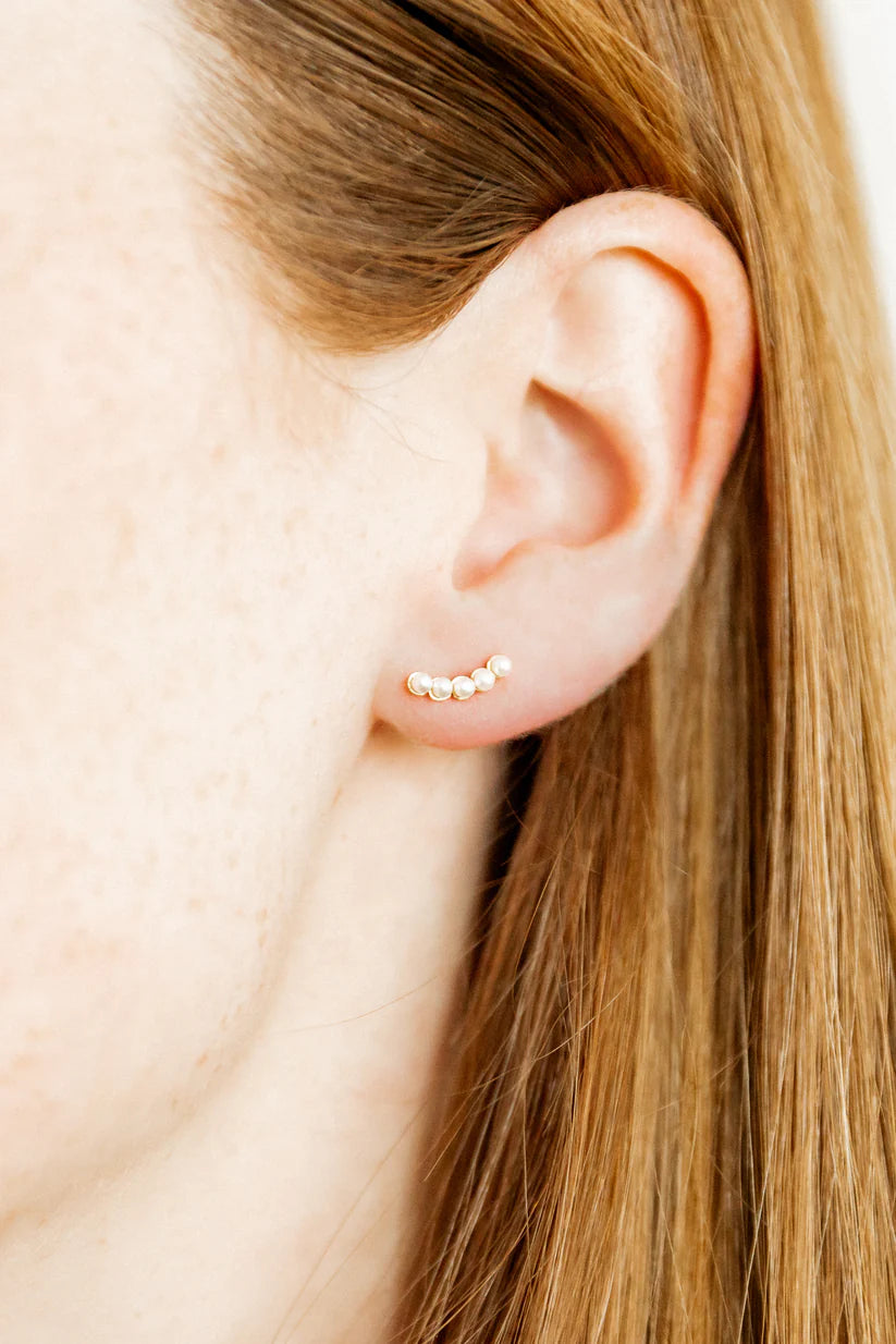 Polly's Pearl Screwback Stud Earrings