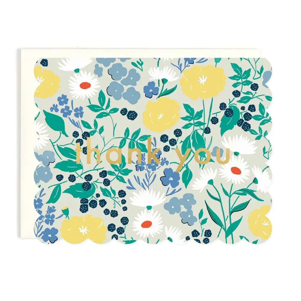 Floral Thank You Card