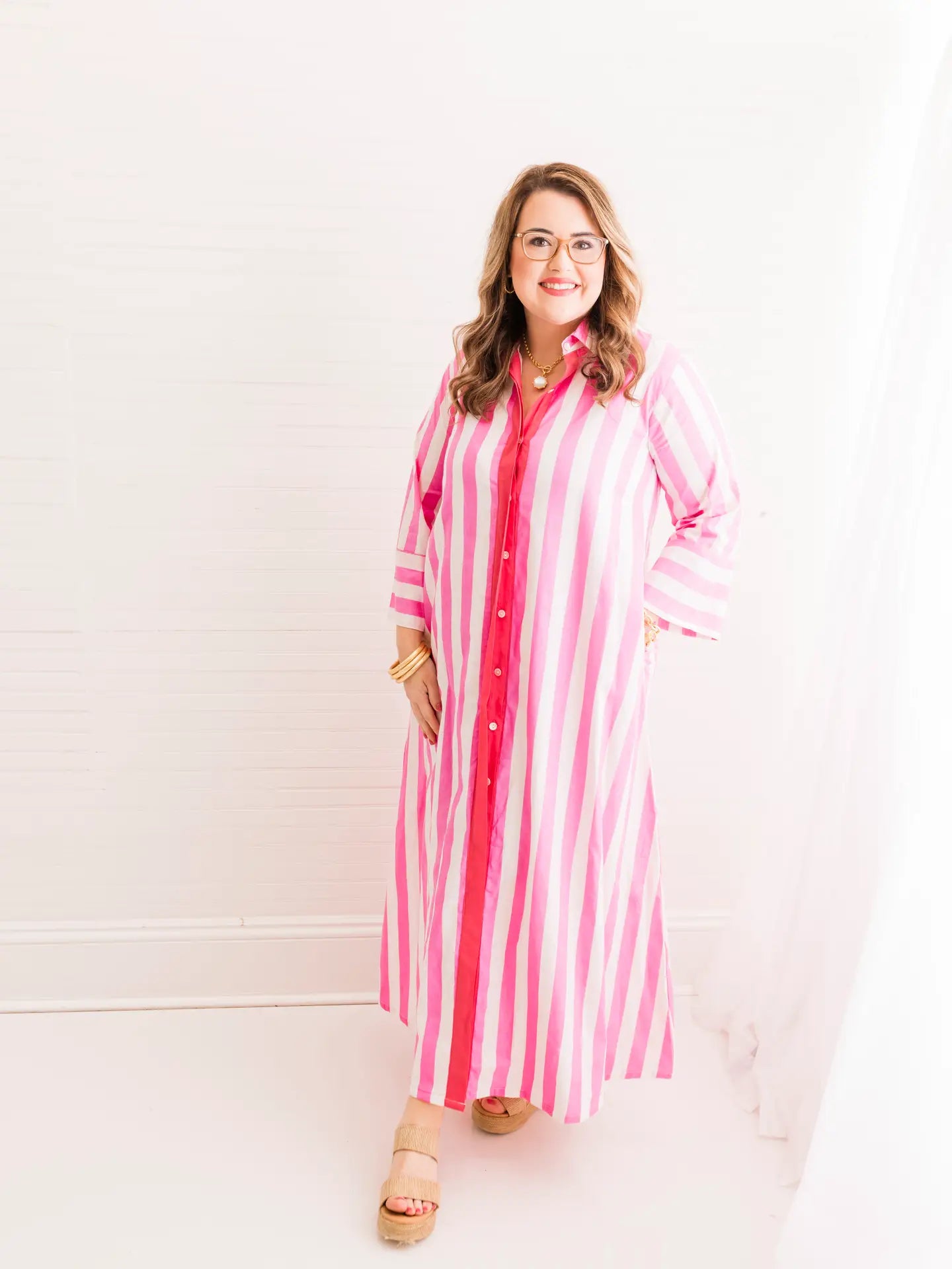 Seaside Striped Caftan