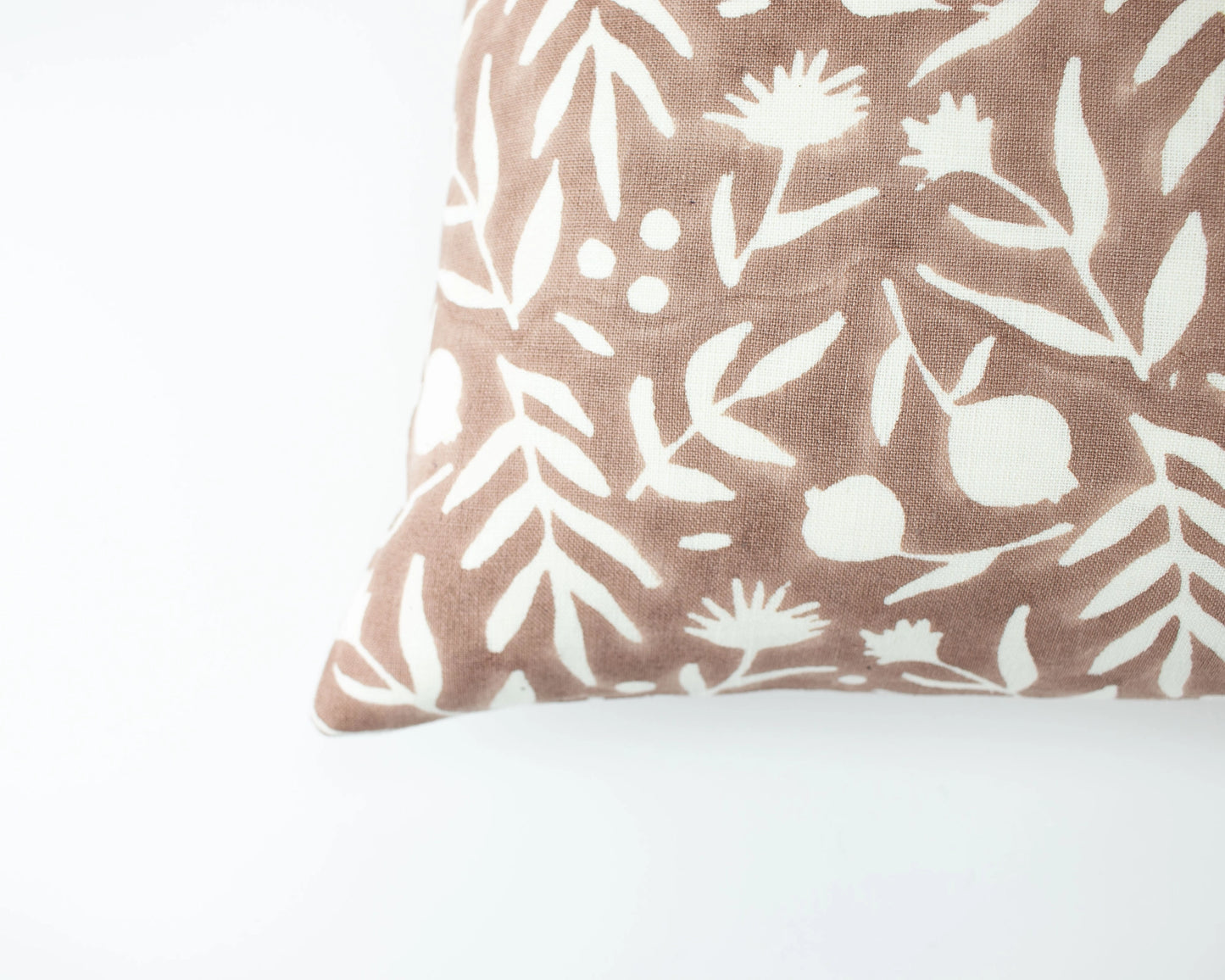 Aja Floral Block Print Pillow