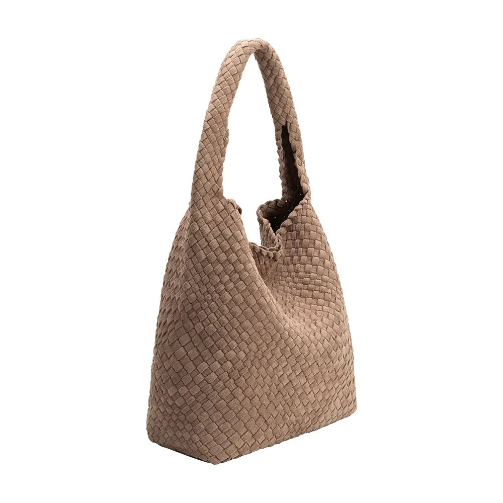 Johanna Clay Suede Recycled Vegan Shoulder Bag
