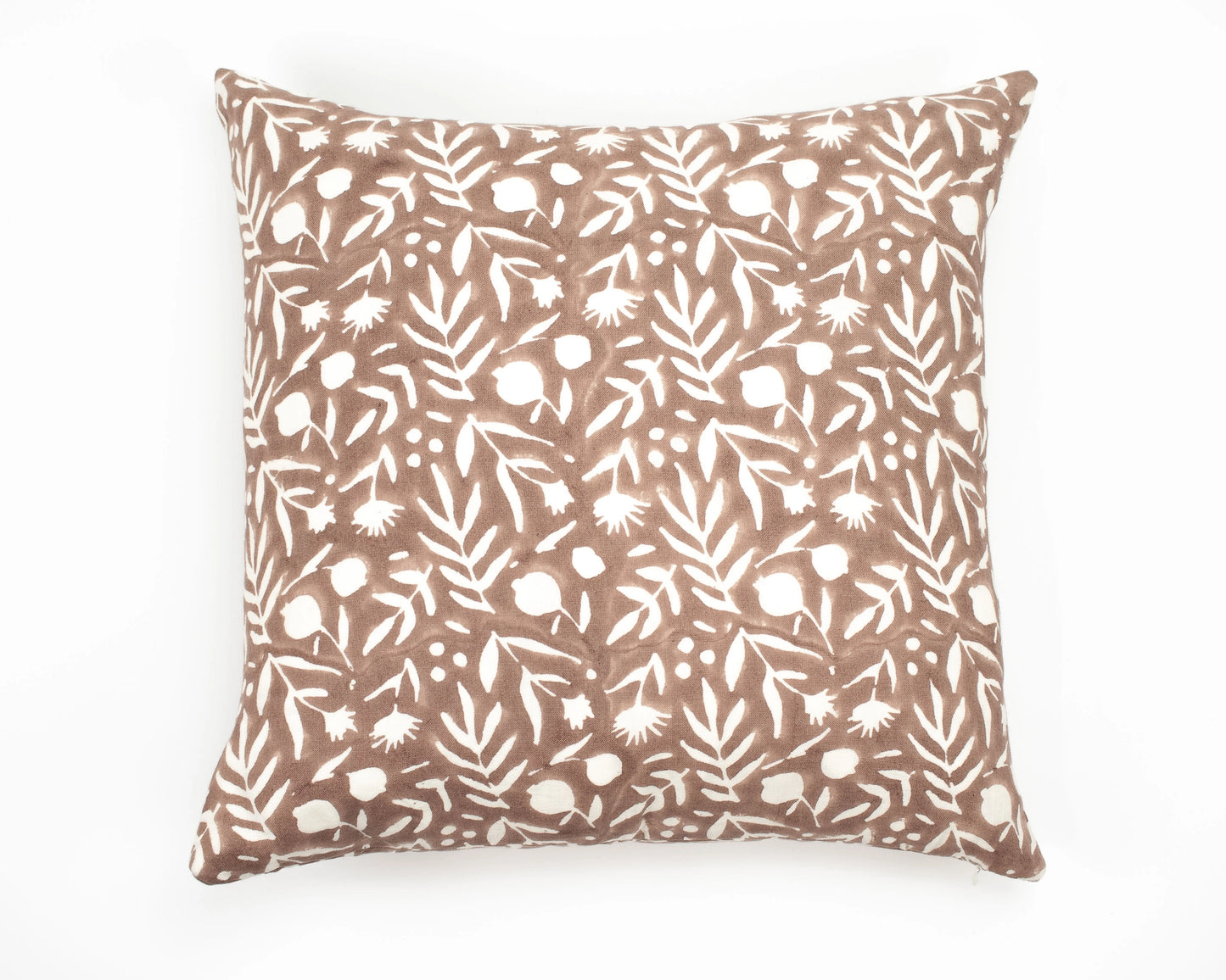 Aja Floral Block Print Pillow