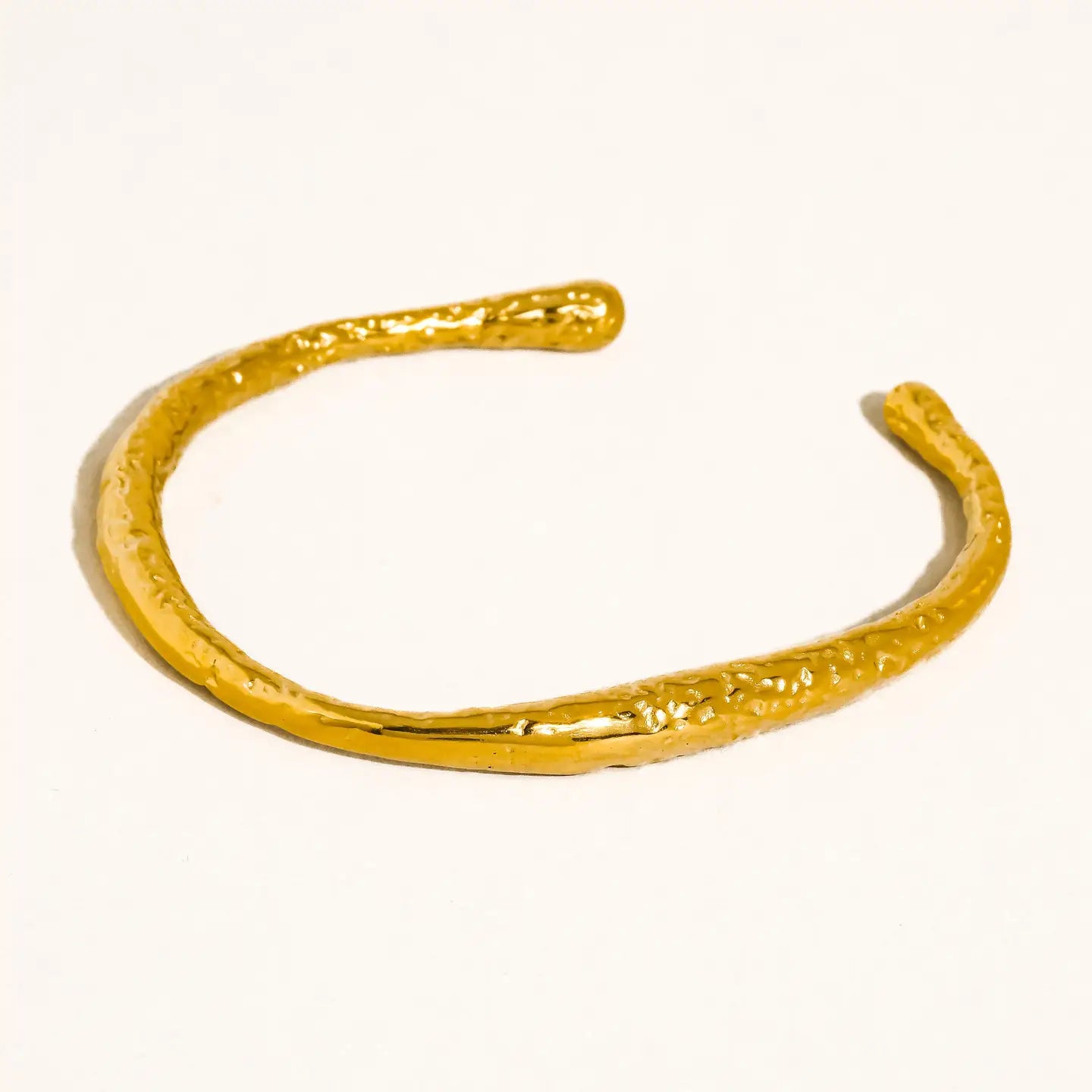The Riley Textured Open Cuff Bracelet
