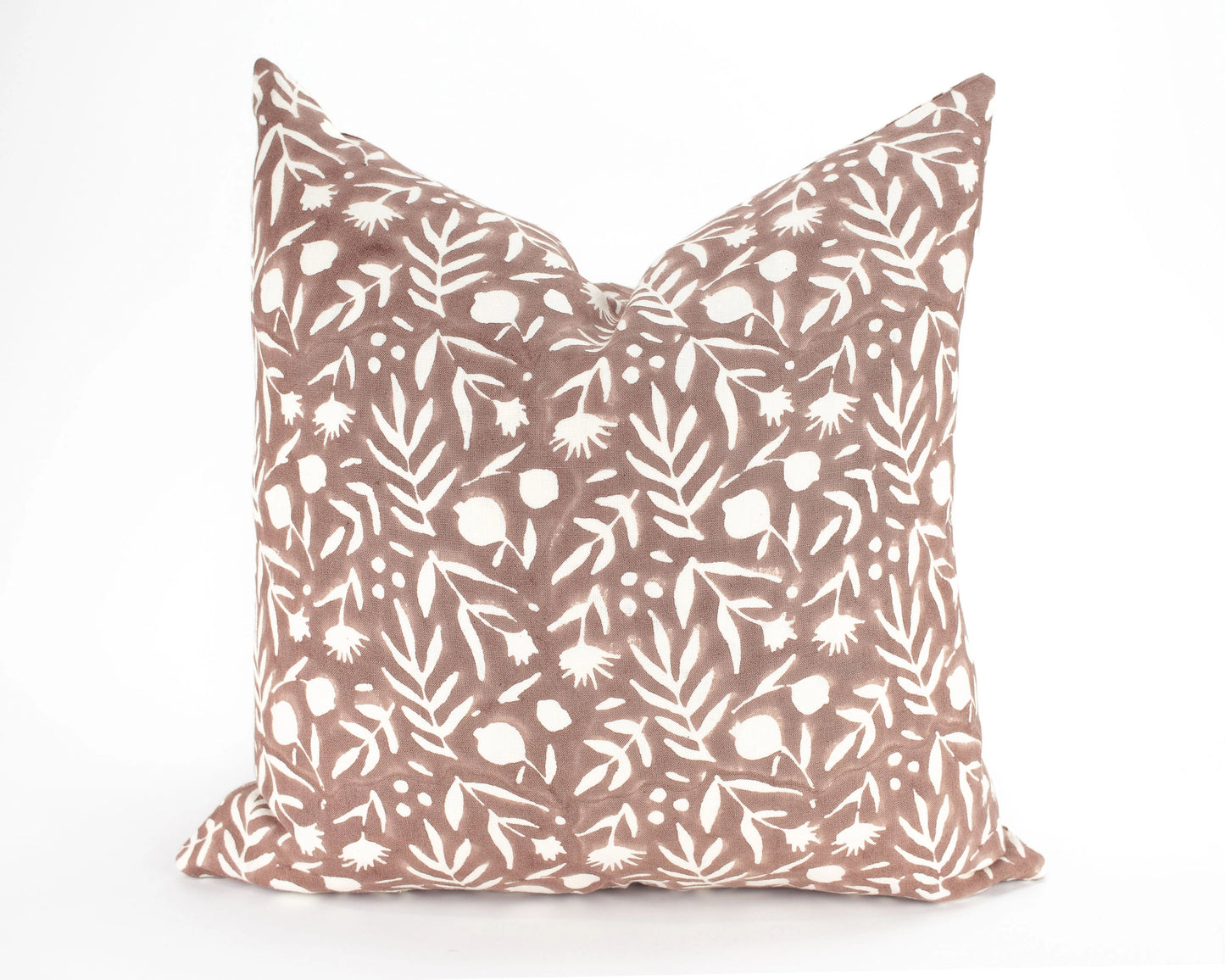 Aja Floral Block Print Pillow