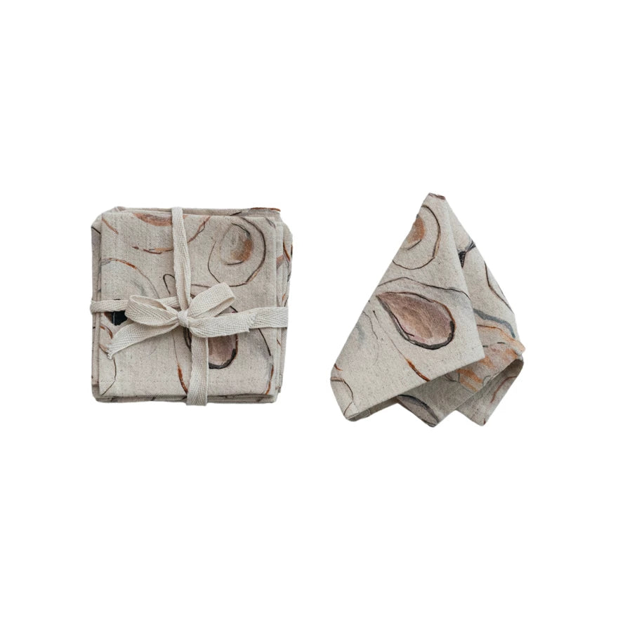 Set Of Four Cocktail Napkins