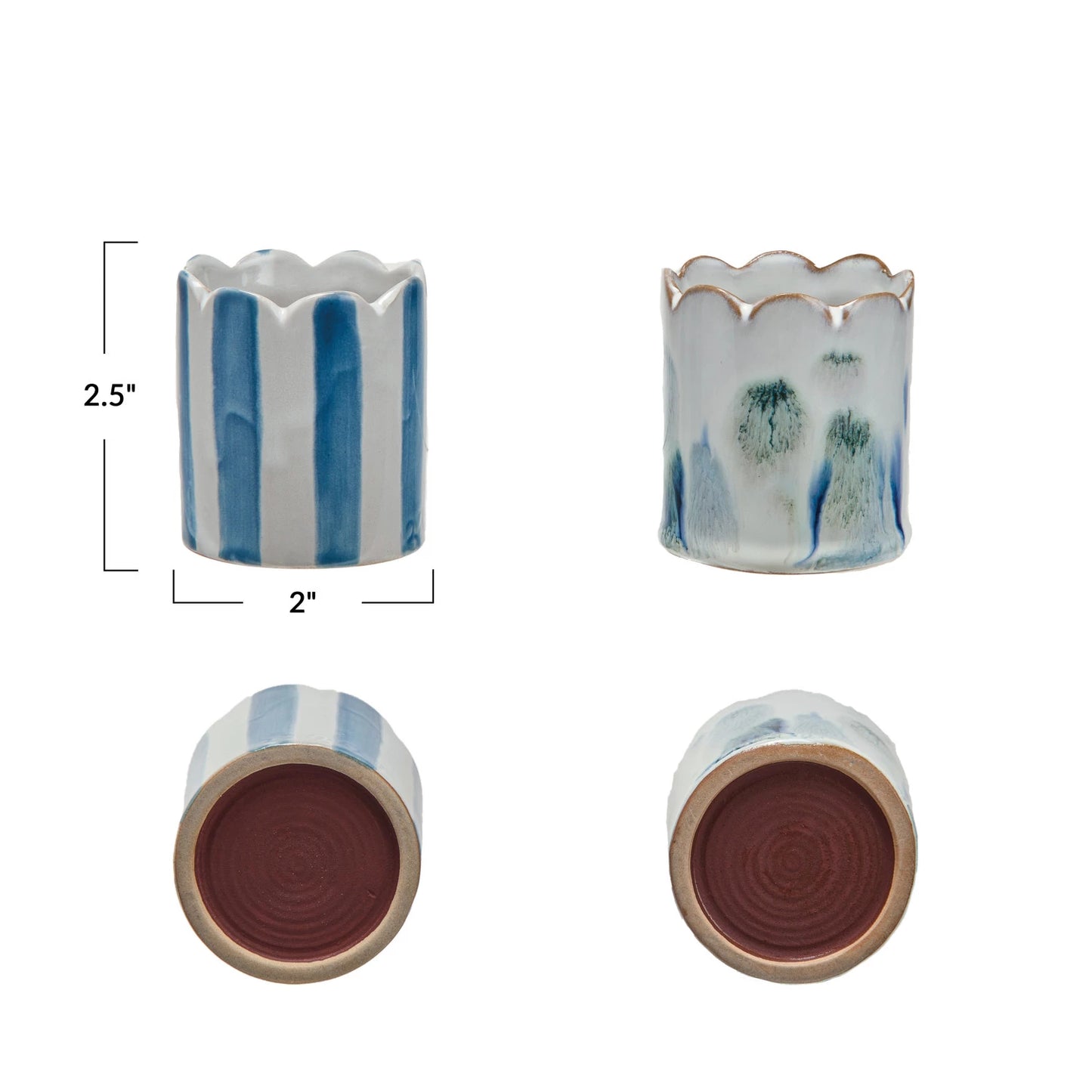 Seaside Stripes Stoneware Match holder