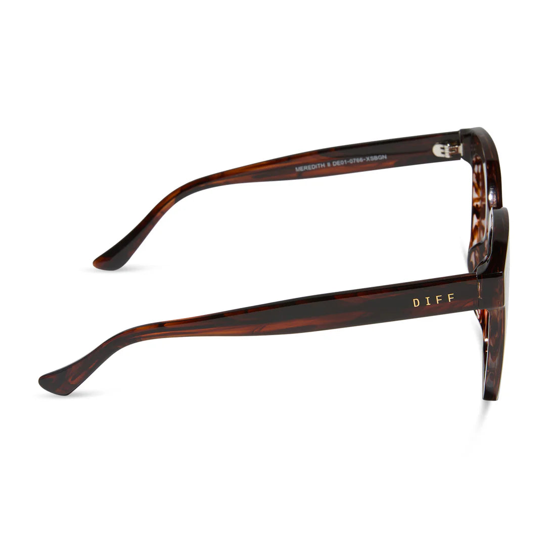 Meredith ll sequoia tortoise brown gradient sunglasses