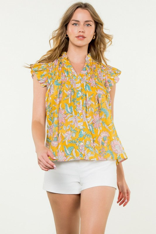 Sunny Days Flutter Top