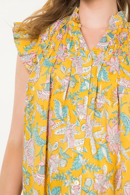 Sunny Days Flutter Top