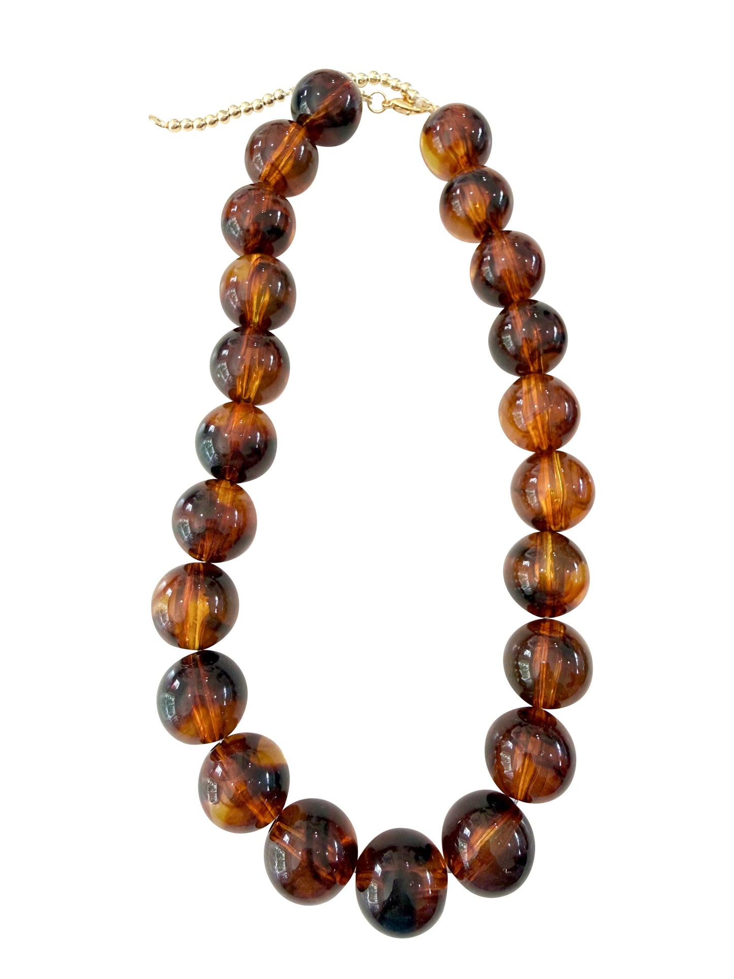 Tortoise Chunky Beaded Necklace