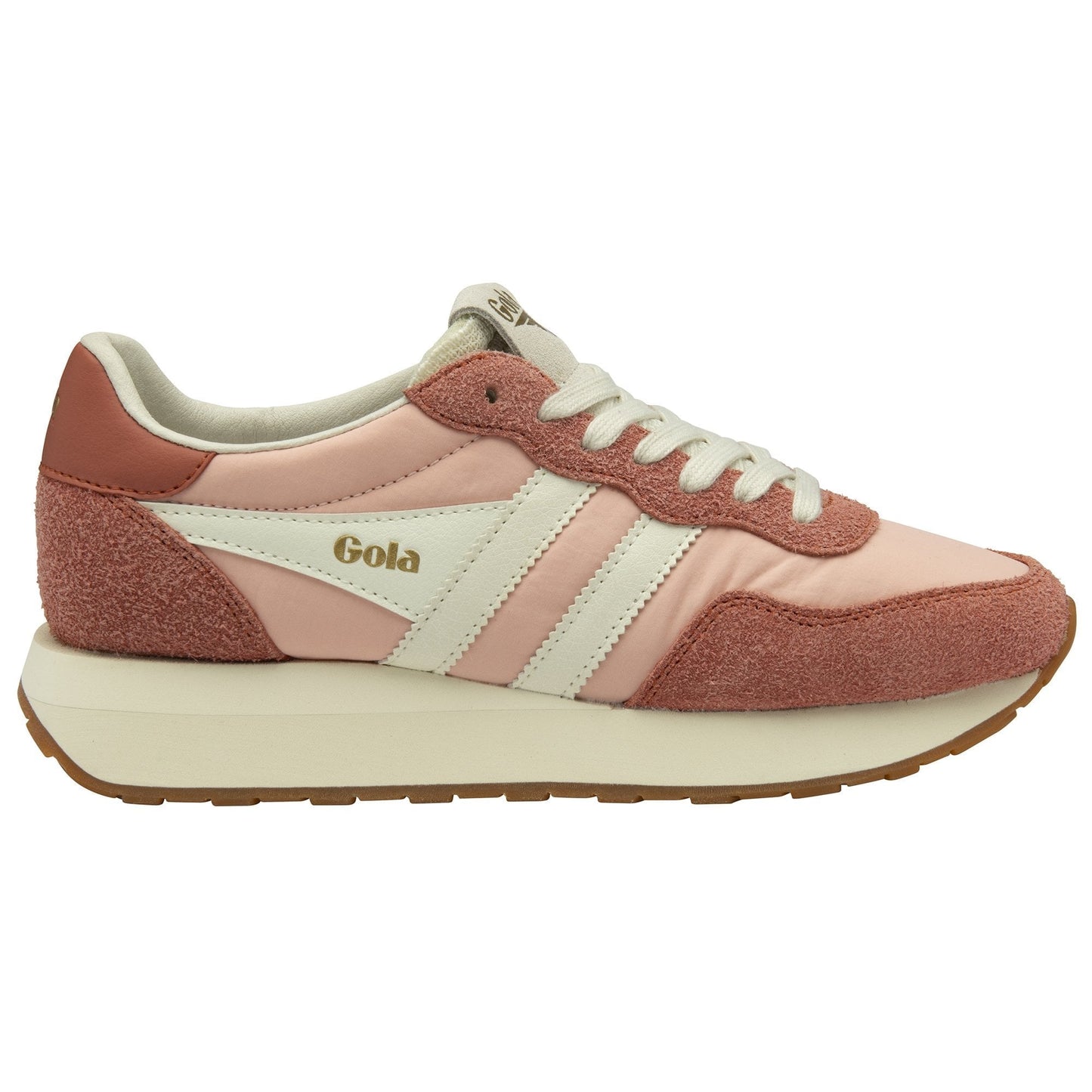 Gola Classics Women's Arizona Sneakers in Pale Pink/Clay/Off White