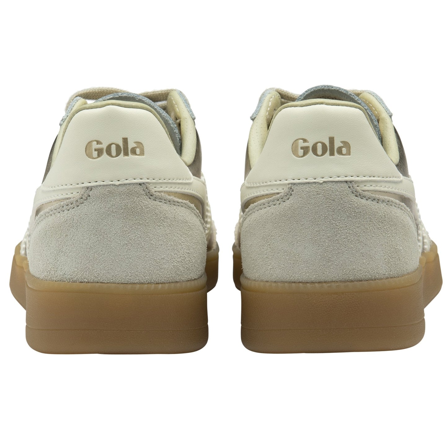 Gola Classics Women's Viper Metallic Sneakers in Gold/Off White/Gum