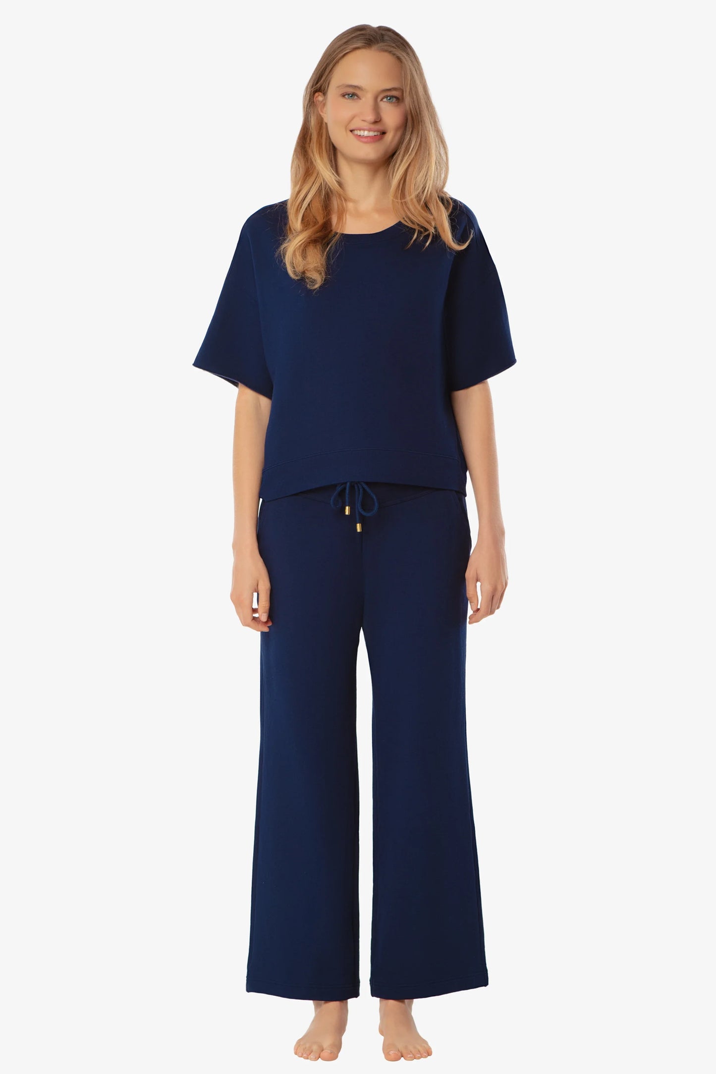 Navy Lounge Pullover Top