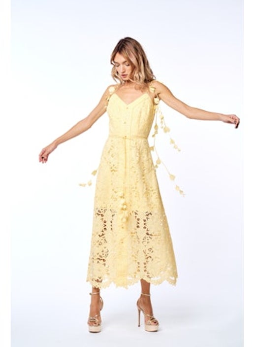 Ciebon- Azalia Yellow Lace dress