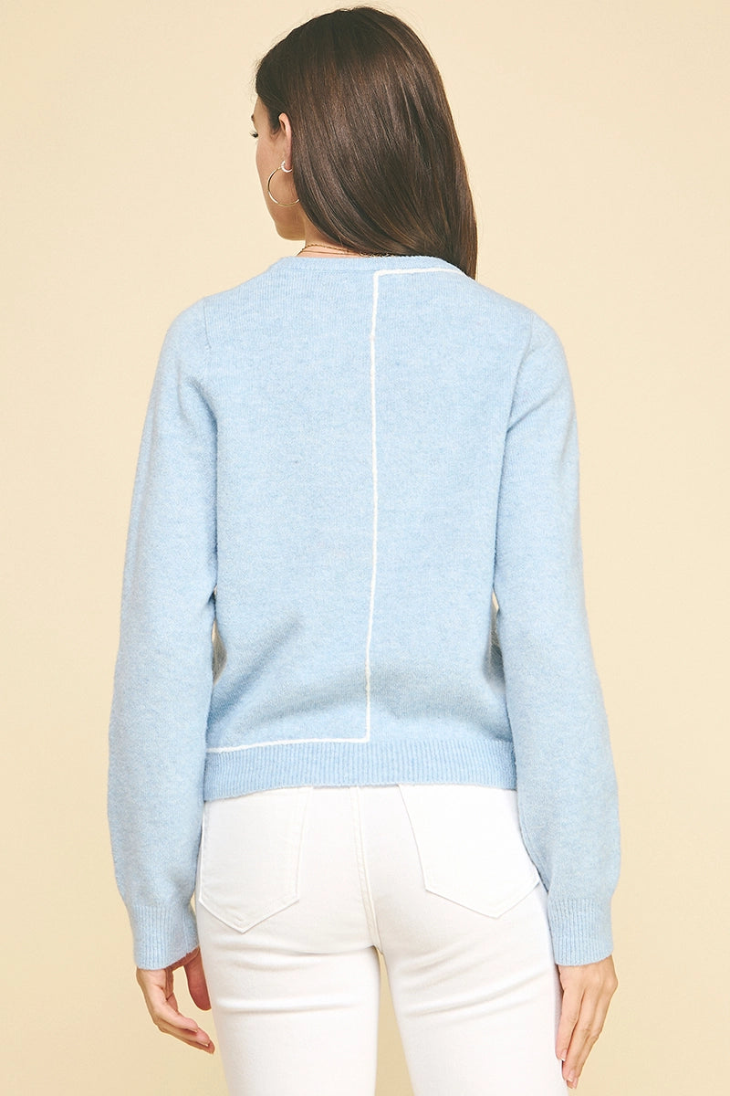 Bluebell Trim Sweater