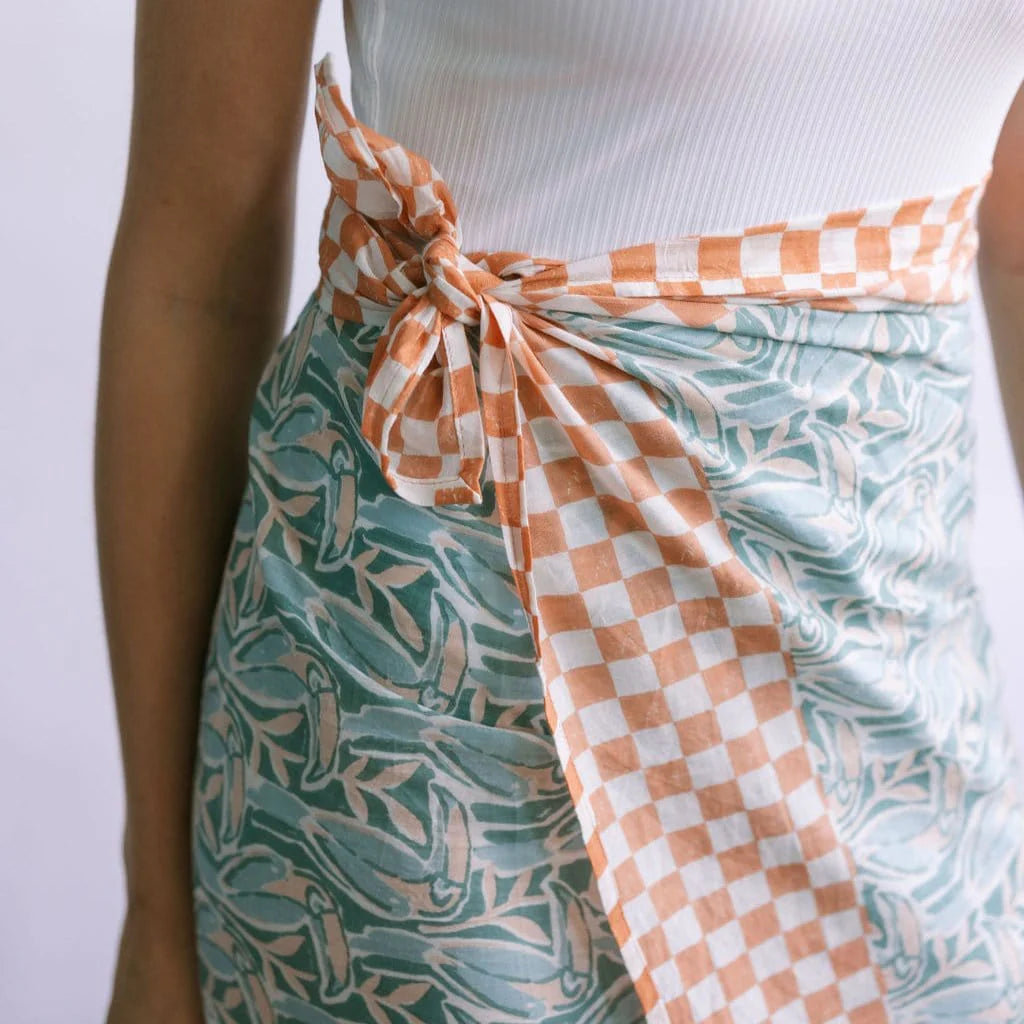 Toucan and Checkered Sarong