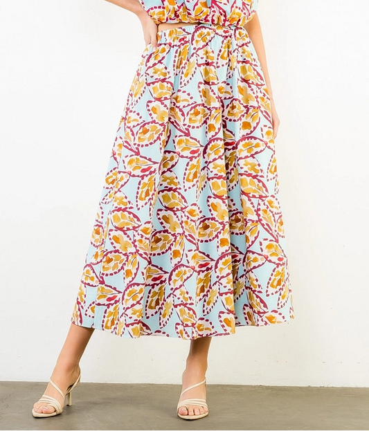 Coral Reef Maxi Skirt