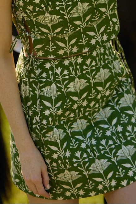 The Olivia by Livro Delia Skirt in Sundown Motif