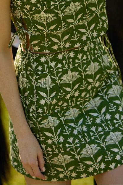 The Olivia by Livro Delia Skirt in Sundown Motif