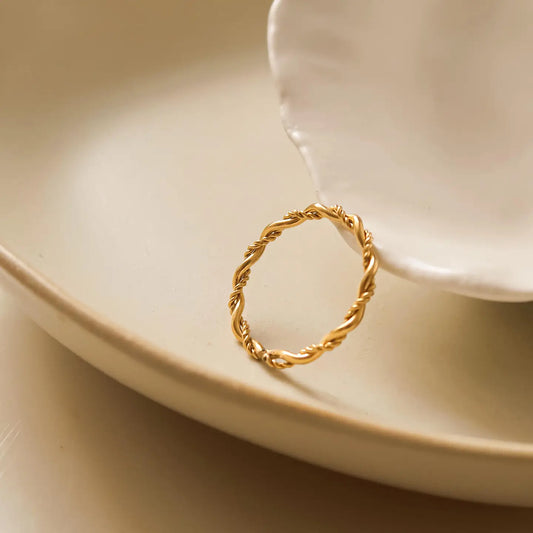 Rachel Thin Braided Ring