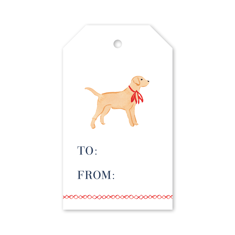 Golden Retriever Christmas Gift Tags