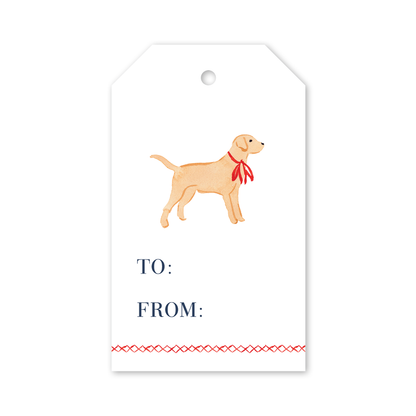 Golden Retriever Christmas Gift Tags