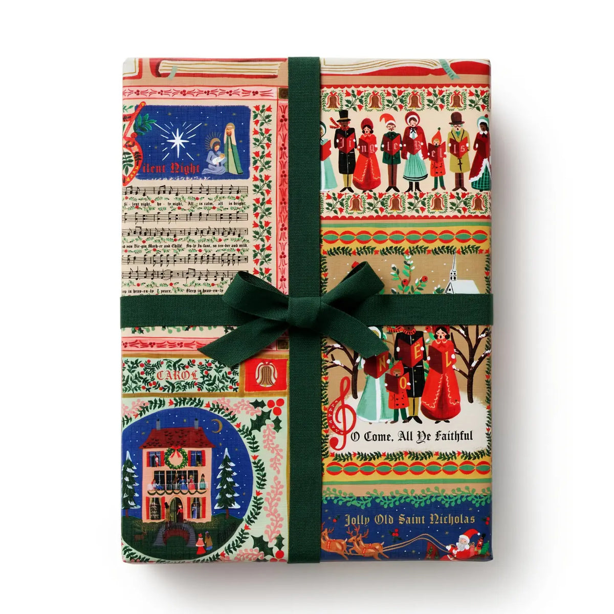 Christmas Carols Continuous Wrapping Roll