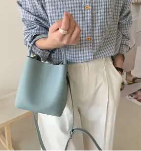 blue mini purse