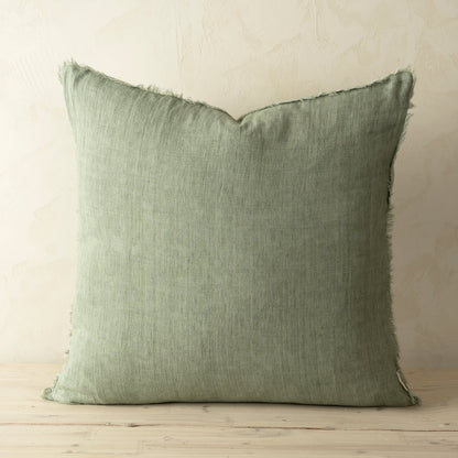 Sage Green Lina Linen Pillow
